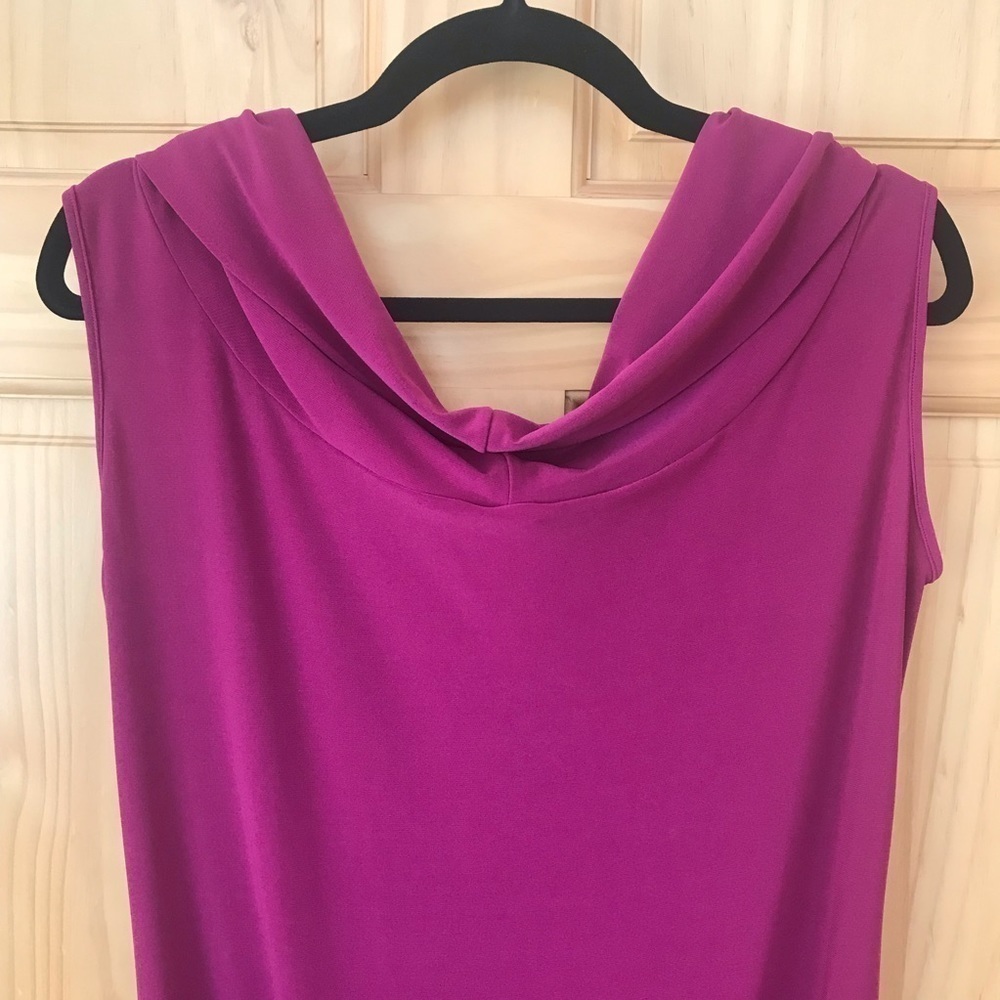 ABI Ferrin draped cowl neck jersey knit dress size small - Picture 5 of 9